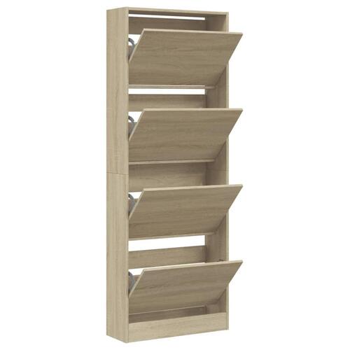 Skoreol 60x21x163,5 cm konstrueret træ sonoma-eg