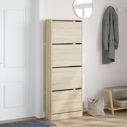 Skoreol 60x21x163,5 cm konstrueret træ sonoma-eg