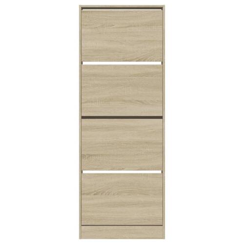 Skoreol 60x21x163,5 cm konstrueret træ sonoma-eg