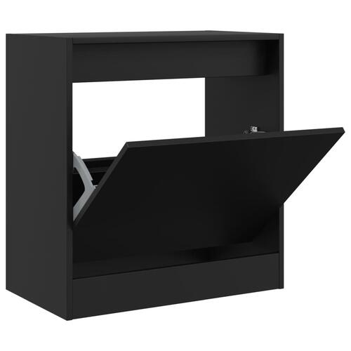 Skoreol 60x34x63,5 cm konstrueret træ sort