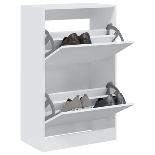 Skoreol 60x34x96,5 cm konstrueret træ hvid