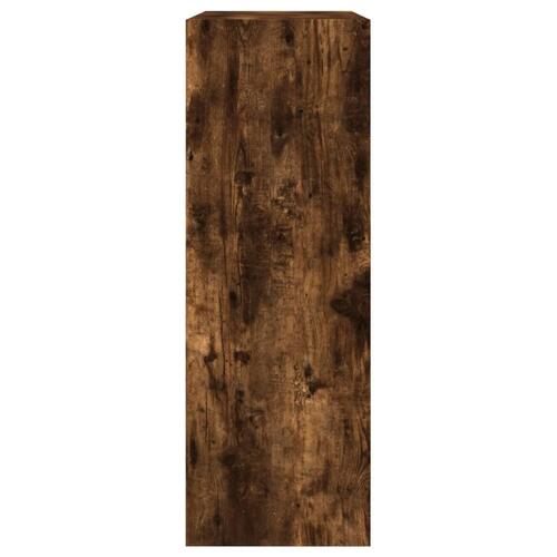 Skoskab 80x34x96,5 cm konstrueret træ røget egetræsfarve