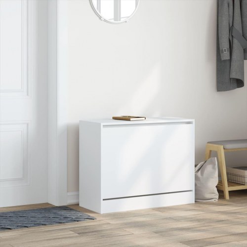 Skoreol med vippeskuffe 80 x 34 x 63 cm - hvid