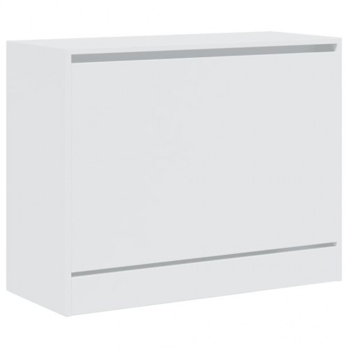 Skoreol med vippeskuffe 80 x 34 x 63 cm - hvid
