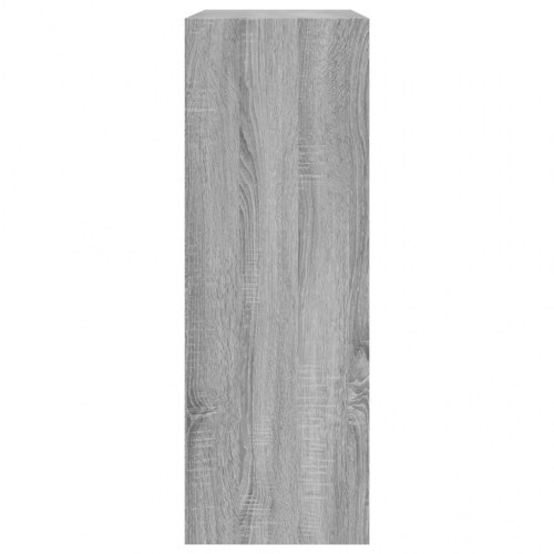 Skoreol med 2 vippeskuffer - 80×34×96,5 cm, grå sonoma-eg