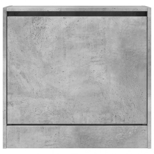 Skoreol med vippeskuffe 60 x 21 x 57 cm - betongrå