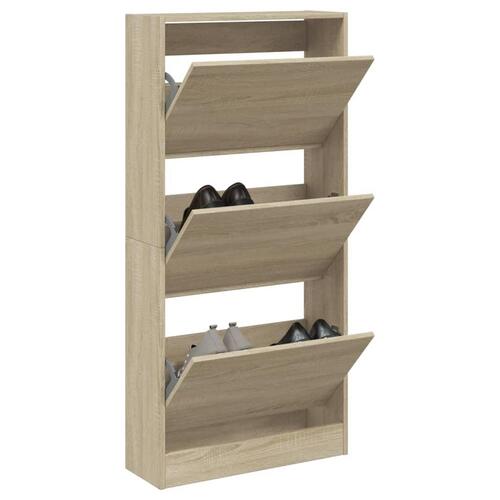 Skoreol 60x21x125,5 cm konstrueret træ sonoma-eg