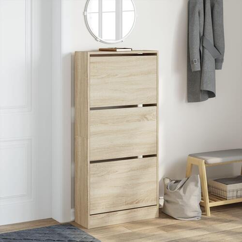 Skoreol 60x21x125,5 cm konstrueret træ sonoma-eg