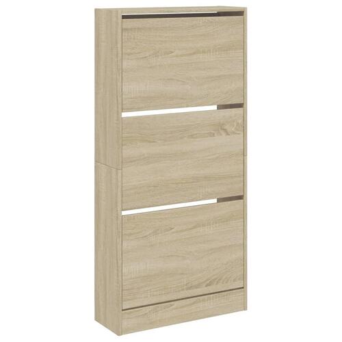 Skoreol 60x21x125,5 cm konstrueret træ sonoma-eg