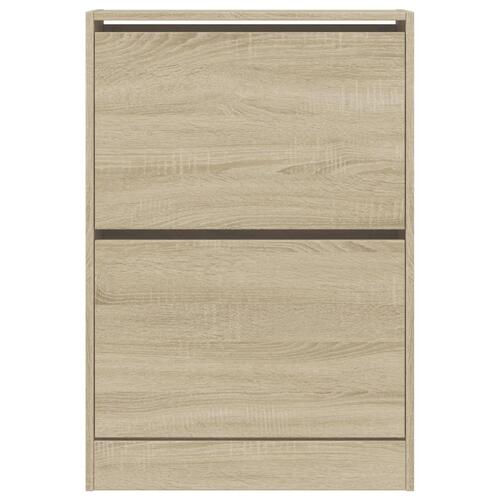 Skoreol 660x21x87,5 cm konstrueret træ sonoma-eg