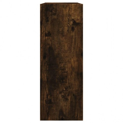 Skoskab med vippeskuffe 80 x 21 x 57 cm - røget egetræ