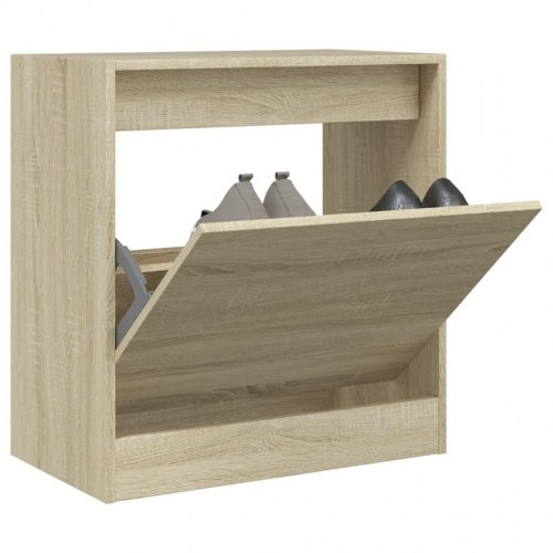 Skoreol med vippeskuffe 60 x 34 x 63,5 cm - sonoma-eg