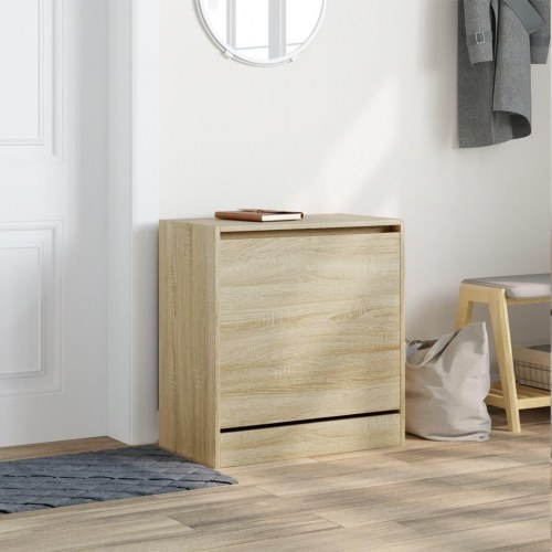 Skoreol med vippeskuffe 60 x 34 x 63,5 cm - sonoma-eg