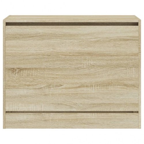 Skoskab med vippeskuffe 80 x 34 x 63 cm - sonoma-eg