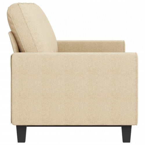 3-personers sofa i stof - cremefarvet, sædebredde 180 cm