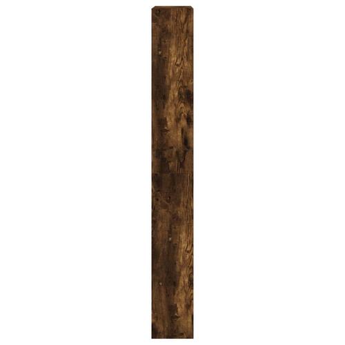 Skoskab med 4 vippeskuffer 80x21x163,5 cm røget eg