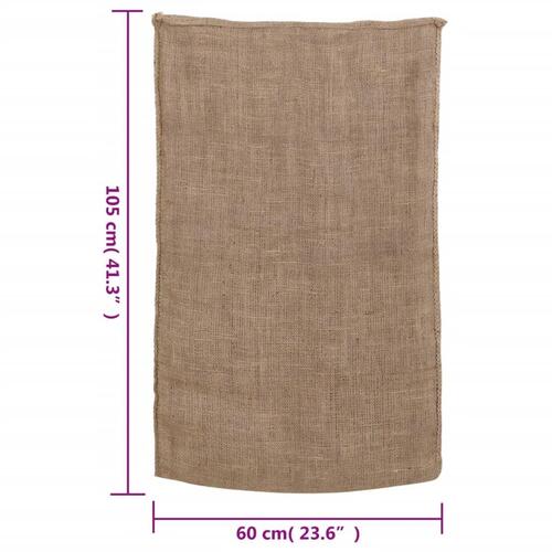 Jutesække 5 stk. 60x105 cm 100 % jute 220 g/m2