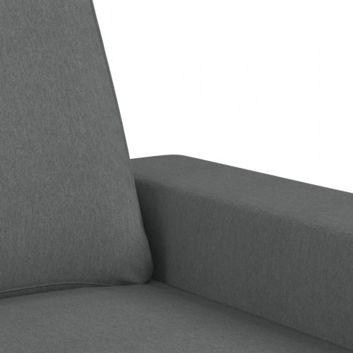 3-personers sofa i stof - mørkegrå, sædebredde 180 cm