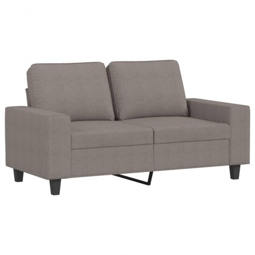2-personers sofa i stof - gråbrun