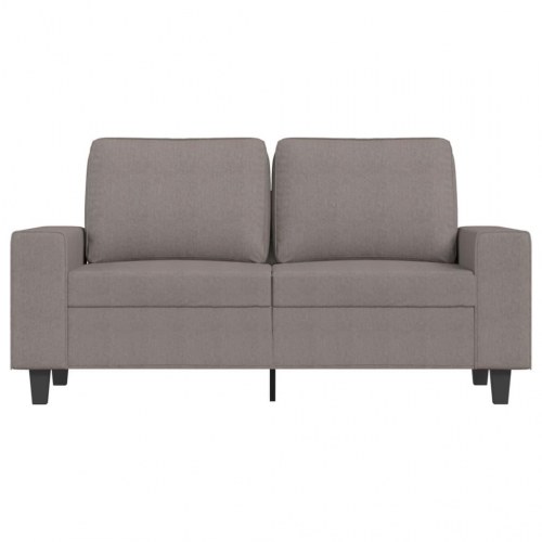 2-personers sofa i stof - gråbrun