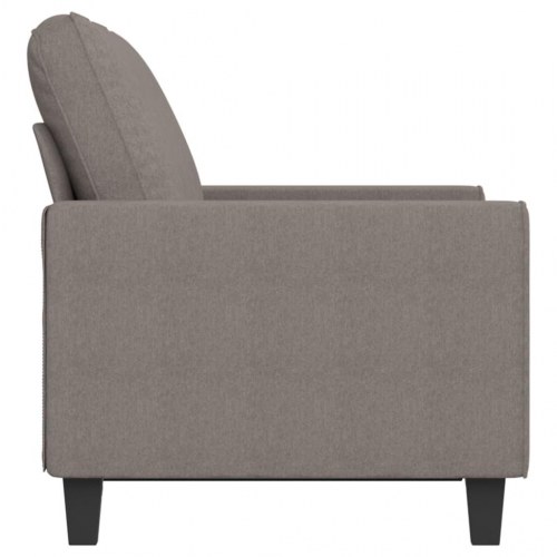 2-personers sofa i stof - gråbrun