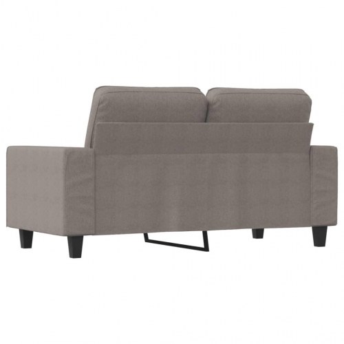2-personers sofa i stof - gråbrun