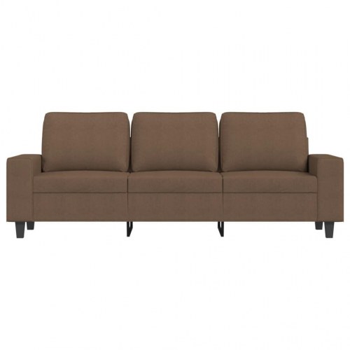 3-personers sofa i stof - brun, sædebredde 180 cm