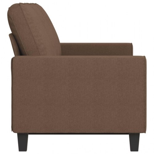 3-personers sofa i stof - brun, sædebredde 180 cm