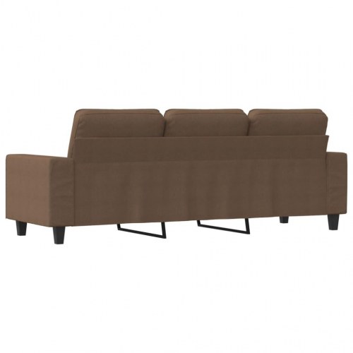 3-personers sofa i stof - brun, sædebredde 180 cm