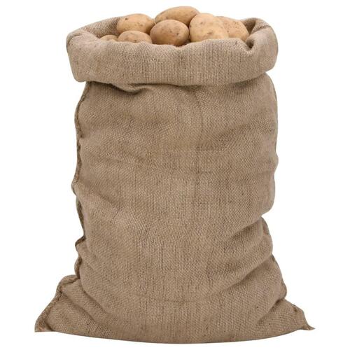 Jutesække 5 stk. 60x105 cm 100 % jute 340 g/m2