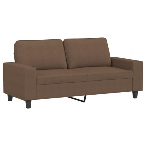 2-personers stofsofa 140 cm - brun