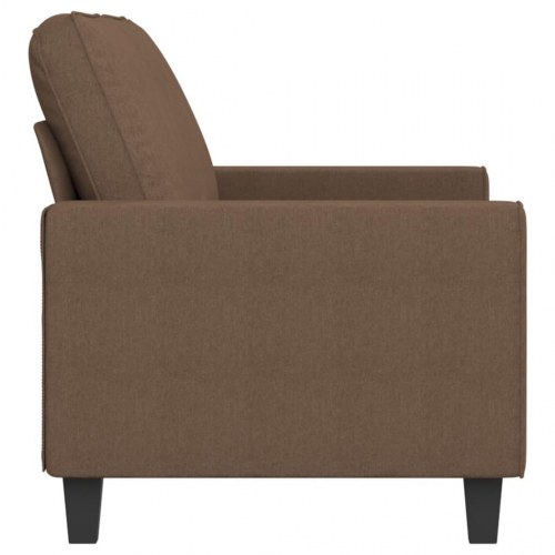 2-personers stofsofa 140 cm - brun
