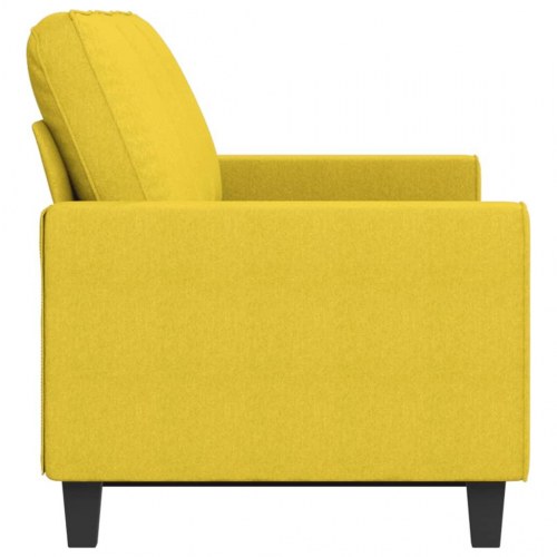 3-personers sofa i stof - lysegul, sædebredde 180 cm