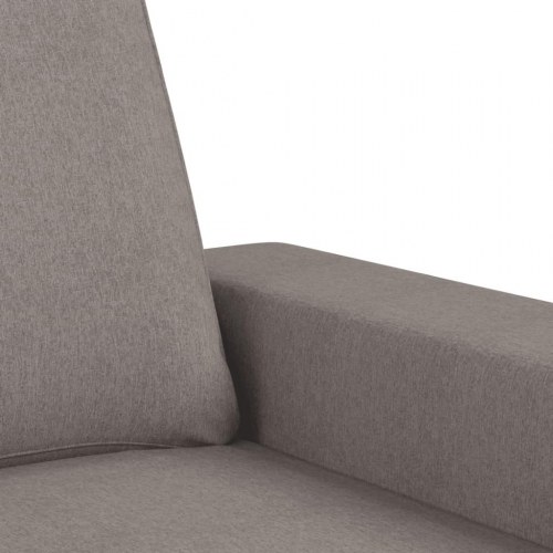 3-personers sofa i stof - gråbrun, sædebredde 180 cm