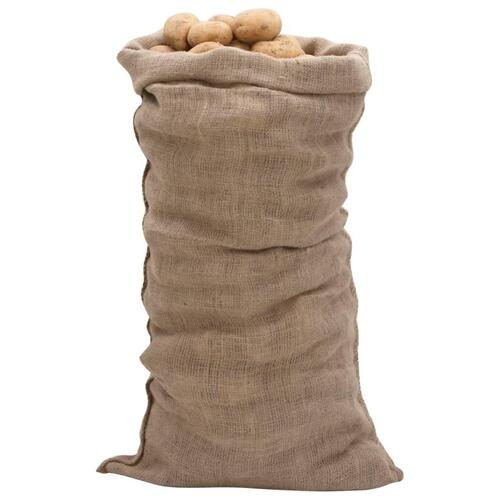 Jutesække 5 stk. 65x135 cm 100 % jute 220 g/m2