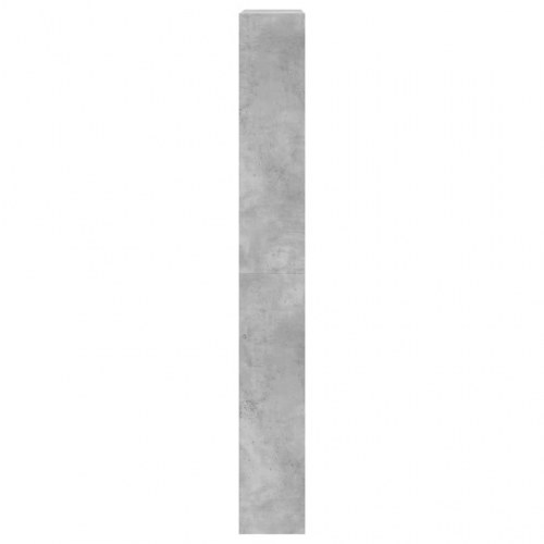Skoskab med 4 vippeskuffer 80 x 21 x 163,5 cm - betongrå