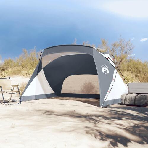 Strandtelt 274x178x170/148 cm 185T polyester grå