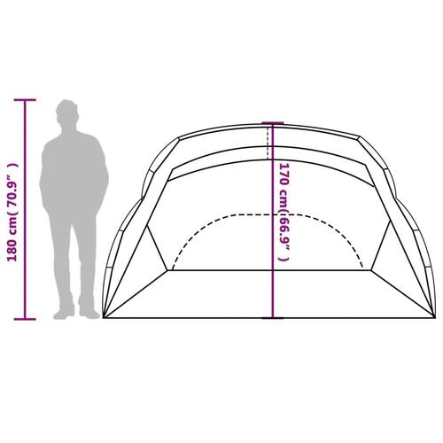 Strandtelt 274x178x170/148 cm 185T polyester grå