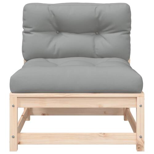 2-personers havesofa m. hynder massivt fyrretræ