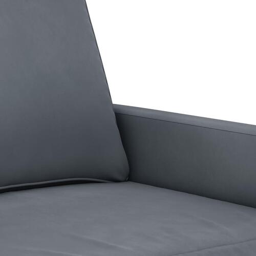 Sofasæt 4 dele velour mørkegrå