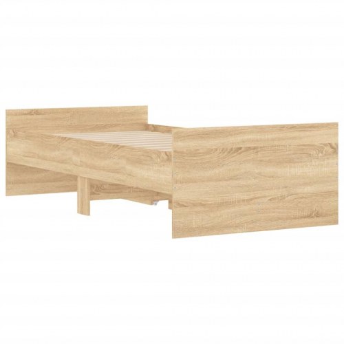 Sengeramme med 2 skuffer 90 x 200 cm - sonoma-eg