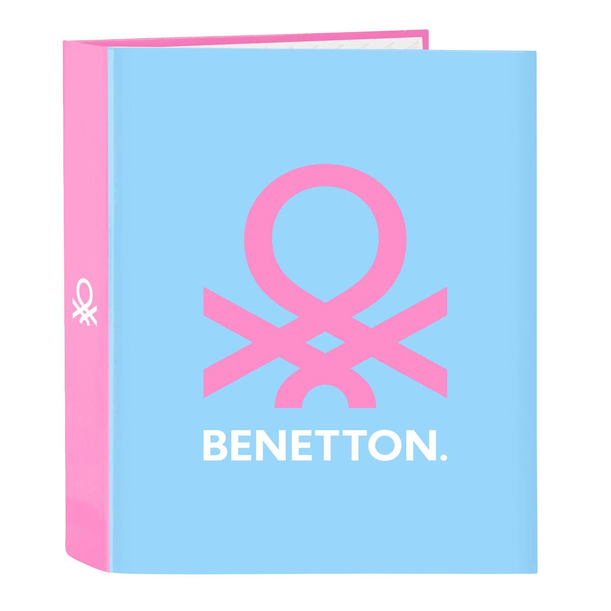 Benetton Ringbind A4 Spring Pink/himmelblå 27 × 33 × 6 Cm