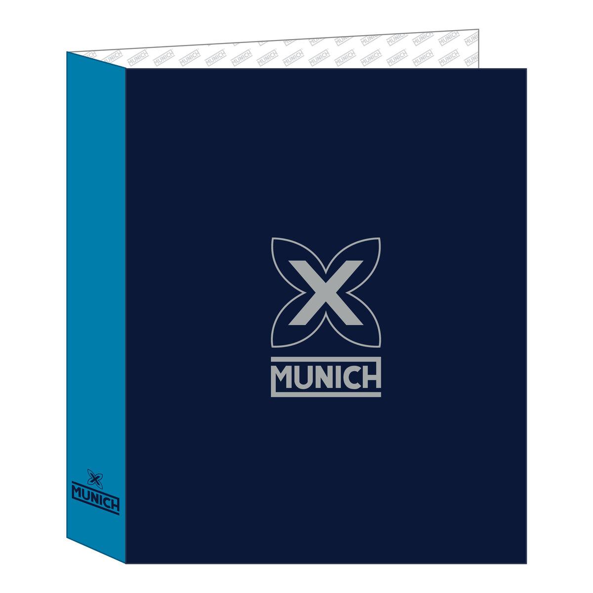 Munich Nautic ringbind A4 - marineblå, 27 × 33 × 6 cm