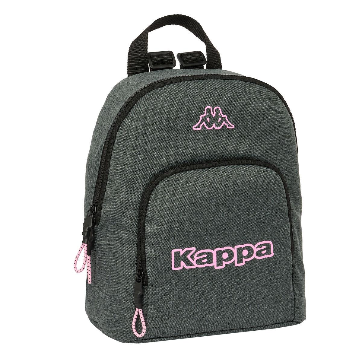Børnerygsæk Kappa Silver Pink Mini - grå 25 × 30 × 13 cm