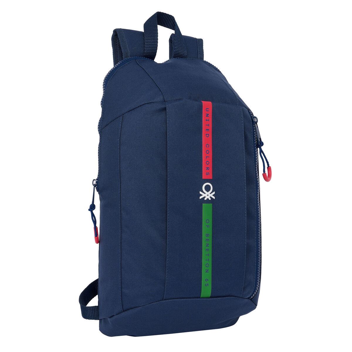 Rygsæk Benetton Italy Mini Marineblå 22 X 39 X 10 Cm