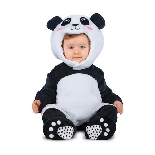 Kostume til babyer Sort Hvid Panda (4 Dele) 7-12 måneder