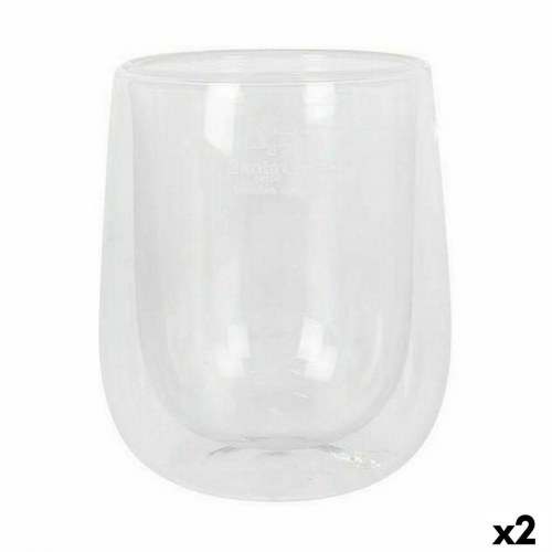 Santa Clara glassæt - termiske borosilikatglas, 2 dele (2 enheder)