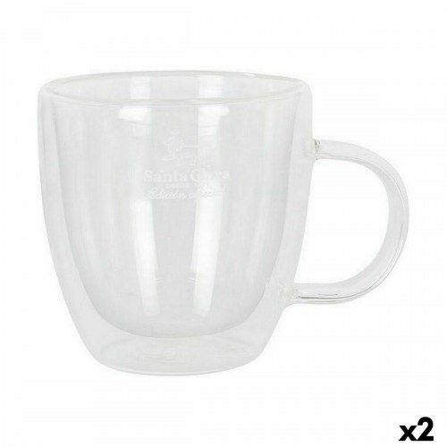 Krus i borosilikatglas 150 ml - Santa Clara termokopper (sæt á 2)