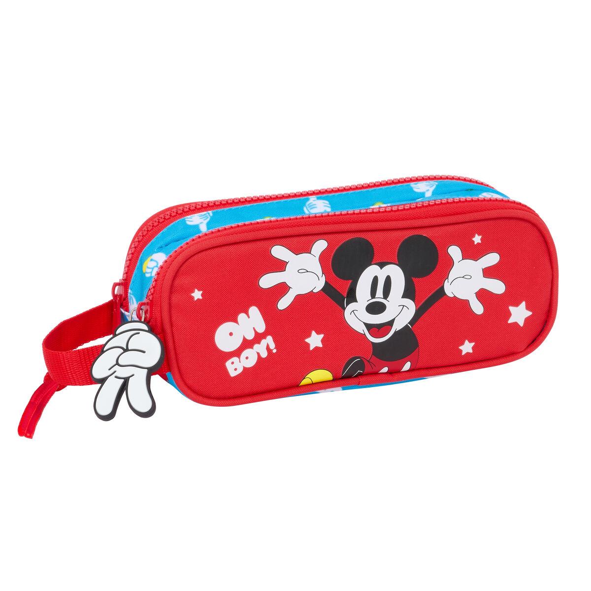Mickey Mouse Clubhouse dobbelt penalhus - blå/rød 21 × 8 × 6 cm