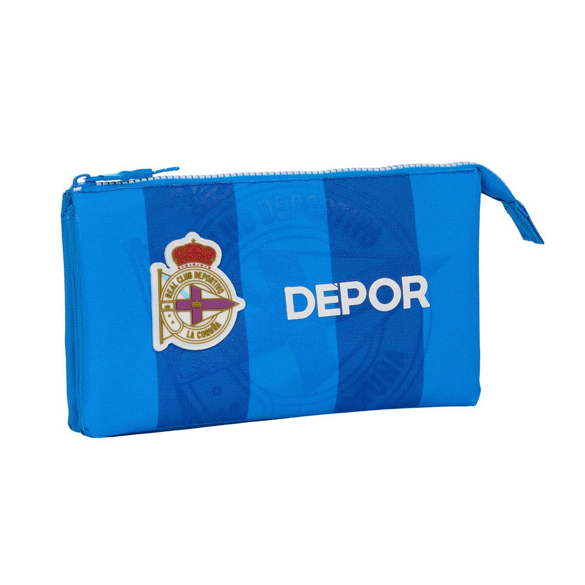 Penalhus R. C. Deportivo de La Coruña - tredobbelt, blå (22 × 12 × 3 cm)